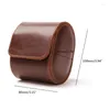 Jewelry Pouches Luxury Leather Watch Storage Box Travel Single Protective Case Gift For Christmas Anniversary Birthday