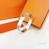 Bangles Silver Bracelet Men For Women Fashion Email Sieraden Unisex Party Wedding Valentijnsdag Gift Toggle-CLAPSS