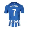 Novo 2023/2024 Alaves Deportivo GUIDETTI SYLLA FUENTE L.RIOJA GOROSABEL Home Away Fan versão masculina e infantil conjunto de camisa de futebol