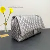 Torby designerskie klasyczne maxi pojedyncza klapa kawior skórzane torby na pikowane torby krowide stare silve/złoto klocki łańcuch Matelasse łańcuch dużych pojemności torebki crossbody