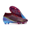 Mercurial Superfly IX Academy FG Voetbalschoenen Cleats Voetbalschoenen Zwart Wit