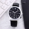 Longin Wristwatches for Men 2023 New Mens 시계 40mm 6 개의 바늘 자동 기계식 시계 최고 럭셔리 브랜드 스트랩 달달 위상 남성 패션 Montre de Luxe