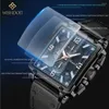 Montres-bracelets 2023 Top marque WISHDOIT montre pour hommes étanche lumineux mode haute qualité montre-bracelet carré Quartz mâle Colok Reloj