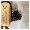 Pão engraçado bonito lápis caso de pelúcia saco criativo escola papelaria crianças caneta prêmios presentes estudantes casos