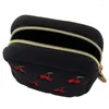 Cosmetic Bags Lovely Cherry Pattern Bag Women Small Square Travel Toiletry Pouch Lady Girls Waterproof Makeup Organizer Storage