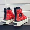 STARS COURT HI Chaussures en toile imprimées Femmes Designer Baskets montantes Hiver Pur coton Doublure intérieure Semelle en caoutchouc Hommes Mode Rétro Chaussures de sport décontractées