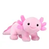 Плюшевые куклы 25 см розовые аксолотли плюшевые игрушки мягкая фаршированная мультипликационная мультипликационная плюше