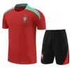 2023 2024 2025Nouveau hommes PortugalS Survêtements Sweat Football Costume d'entraînement 23 24 25 Portugieser Shorts manches Survêtement kits de chemise enfants survetement