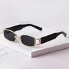 Zonnebril Mode Kleine Rechthoek Vrouwen Merk Designer Vintage Vierkante Punk Zonnebril Mannen Shades UV400 Clear Eyewear