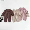 Kleidung Sets Herbst Winter Baby Mädchen Kleidung Set 2Pcs Stricken Pullover + Hosen Für Baby Mädchen Neugeborenen Baby Kleidung geschenk