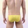Underbyxor 4 sexiga män underkläder trosor man mjuk bekväm andningsbar bikinis ultra tunna påse bikini trosor y121392947