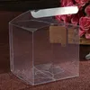 Boîtes d'emballage cadeau boîte transparente faveur de bonbons cube en plastique transparent faveurs emballage de mariage emballage fête Cupcake cadeaux affichage Pvc