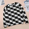 Kvinnors hoodies Houndstooth grafisk kvinnlig långärmad modern abstrakt design rolig casual hoodie vinter hip hopp överdimensionera tröjor