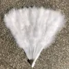 Air Conditioners Fashion Feather Fan European Vintage Style White Hand Handmade Wedding Party Dance Accessories Ornament Home Decor 231113