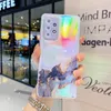 Bling Laser Watercolor Painting Marble Cases Soft TPU Camera Lens Protection Shockproof Cover For iPhone 14 13 12 11 Pro XR XS Max 8 Plus Samsung S22 S23 Ultra A04 A34 A54