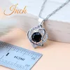 Necklace Earrings Set Ladies 2023 For Women Bridal Luxury Bracelets Black Zircon Rings Pendant Wedding Jewelry