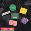 Brooches 5-6PCS/SET Sentence Letter Math Enamel Pin Comfort Encourage Word Music Lover Badge Accessories Backpack Gift Wholesale