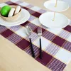 Tea Napkins 12 Pieces Plaids Towel Cotton Coffee Napkin Waffle Kitchen Po Background Decoration 43x68cm