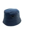 Ball Caps P Familie Correcte Letter Water Wash Denim Vissershoed Outdoor Reizen Zon Paar Mode