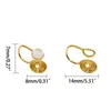 Dos Boucles D'oreilles 10 Paires Convertisseur Rond Dos Plat Bobine Boucle D'oreille Clip DIY Outil De Fabrication Facile À Utiliser