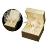 Jewelry Pouches Box -up Petal Paper Carving For Wedding Suprise Proposal