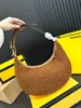 graphy bag hobo clutch roma half moon shoulder bags fuzzy fluffy crossbody handbag lady alligator leather shoulder bags women luxurys purse tote