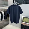 T-shirts Plus pour hommes Polos Col rond brodé et imprimé style polaire vêtements d'été avec street pur coton 259887