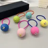 Hårklipp Barrettes Candy Color Ball Elastic Hair Band Women Girl Special Design Hair Ties for Gift Party