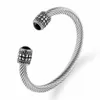 Bangle Luxury Braided Charm Open Cuff Men Women Stackable Bangles Jewelry Classic Vintage Adjustable Bracelets Stainless Steel 231113