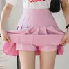 التنانير الخريف الكورية السراويل القصيرة نساء عالية الخرق مثير Sexy Mini Skirt School Short Pleated Kawaii اليابانية التنورة الوردية الإناث الربيع 230413