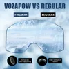 Ski Goggles Vozapow Professional Ski Goggles Double Lagen Lens Anti Fog UV400 Big Ski Mask -bril Skiën Snowboard Men Dames Snow Goggles