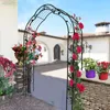 Gli arbors del giardino in metallo si riuniscono liberamente con 8 stili giardino pergola per le piante da arrampicata sostengono l'arco di rose arco esterni arco di matrimoni eventi party archway nero