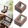 Jewelry Pouches Wedding Ring Box Wooden Storage Case Handmade For Brithday Anniversary Valentines Day Supplies