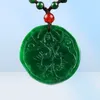 Groene Iron Dragon Health Emerald Green Boeddha hanger mannelijke en vrouwelijke Yang Green Maitreya Sweater -keten auto Pendant7317795