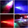 Rookmachine Bubble Machine Sharelife Mini 400W Rgb Led Draagbare afstandsbediening Witte rook DJ Party Show Podiumverlichtingseffect Hine Otbwx