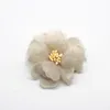 Dekoratif Çiçekler 10 PCS Bahar Kore Kristal İplik Kumaş DIY El Yapımı Saç Aksesuarları Headdress Mücevher Baş Çiçeği