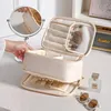 Cosmetic Bags Large Capacity Bag High Quality Portable Toiletries Makeup Organizer PU Leather Multifunctional Jewelry Box Supplies
