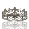 Hair Clips Baroque Metal Black Crown Party Tiara For Men And Women