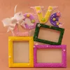 Frames DIY Lovely Hollow Love Wooden Family Po Picture Frame Rahmen White Base Art Home Decor 231113