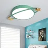 Pendant Lamps Nordic Macaron Ceiling Lamp 18W 27W 36W LED Circular Panel Light Surface Mounted AC 220V Lampada