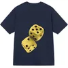 Футболки моды мужские футболки с печеной кубики буквы с коротким рукавом повседневная рубашка