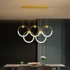 Chandeliers LED Pendant Lamp Modern Minimalist Nordic Luxury Creative Restaurant Bar Table Home Atmospheric Hang Light