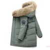 Donsjas Kinderen warm Dikkere kleding Jongenskleding Winterdonsjassen 5-16 jaar Parka met capuchon en imitatiebontjas Kinderen Tiener Sneeuwpak 231113