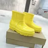 Designer Drizlita Rain Rubber Gummi Vintern Vattentät plattform Ankel Jelly Booties Australien skor regnbotar