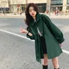 Women's Trench Coats Spring Autumn Trench Coat For Women Korean Loose Lapel Single-breasted Outerwear Casual Medium To Long Windbreaker FeL231113