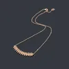 2023 Fashion Classic Bullet Head Pendant Necklace for Women's Fashion Charm Gear Diamond Free Luxury Necklace 18K Gold Titanium Steel Designer Halsband