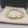 Bracciale di rame in rame oro unisex bracciale in rame intrecciata intrecciata design di gioielli di moda di lusso da 19 cm/21 cm Disponibile - regalo ideale