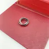 All-Match Trinity Ring Three-Color Ring Fashion Trend Rostfritt Steel Titanium Steel Factory Wholesale