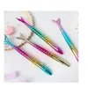 Mermaid Pens - Creative Liquid Gel Ink Rollerball Pen for School Home Office Stationery Store Kids Girls Women Coworkers Gift (0.5mm Black Gel Ink Pen)