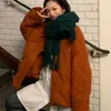 Trench da donna Parka invernali per donna Argyle Stile coreano Moda College Capispalla larghi Harajuku Dolce Tutto-fiammifero Studenti casual BF